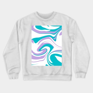 Cute Green and Purple Abstract Pattern Crewneck Sweatshirt